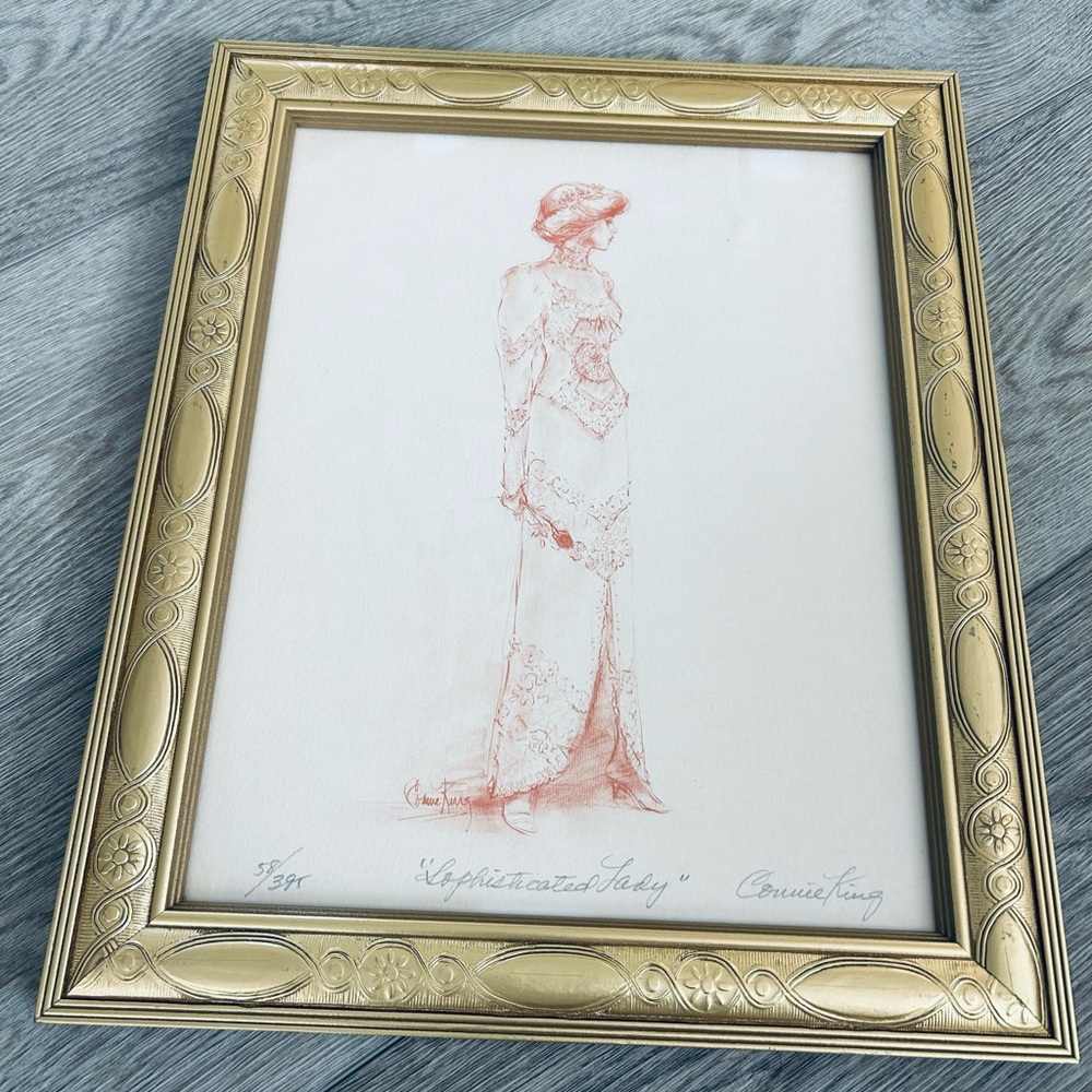 🛑SOLD🛑 Lithograph Art Print "The Sophisticated Lady"Connie King  Signed - Picture 2 of 11